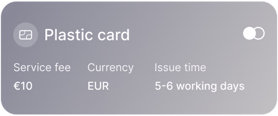 Plastic card issuing